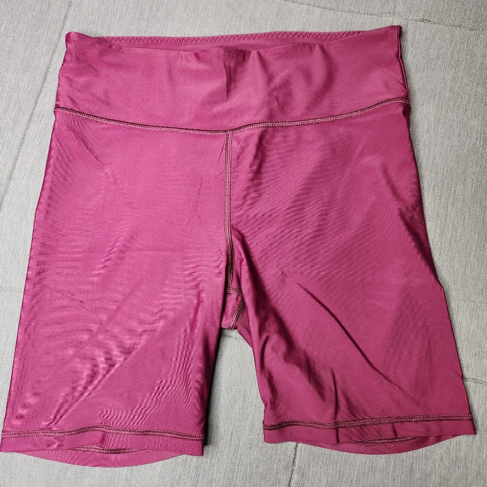 Victoria's Secret Cranberry Biker Shorts